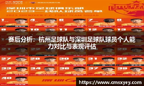 赛后分析：杭州足球队与深圳足球队球员个人能力对比与表现评估